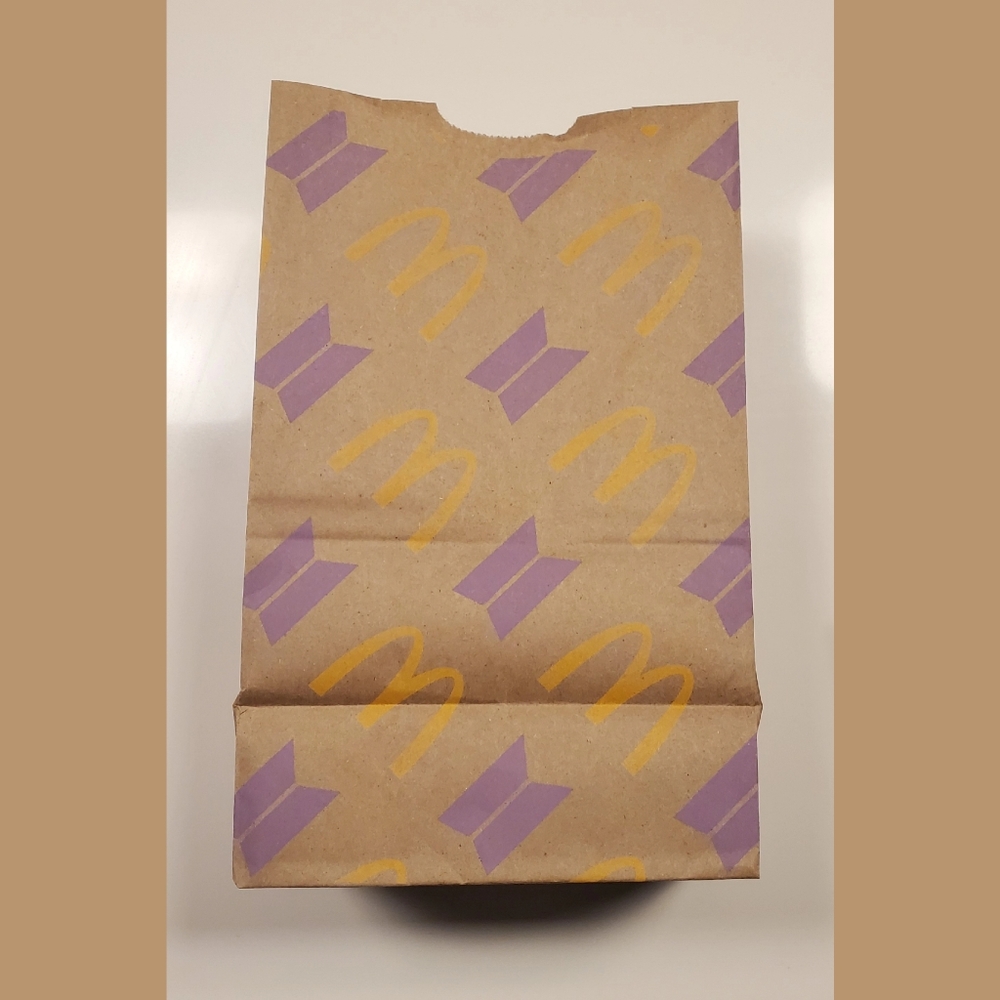 BTS X McDonald's meal bag